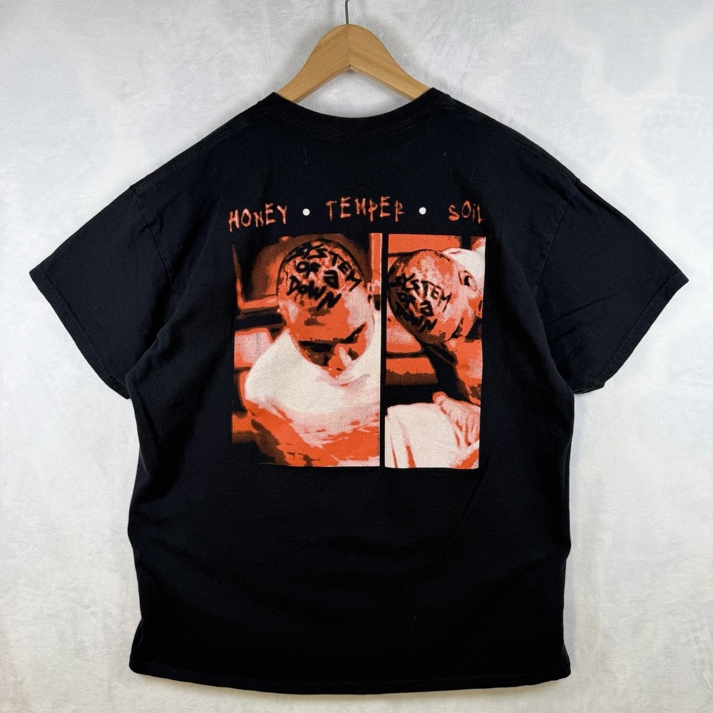 SYSTEM OF A DOWN Band Tee Honey Temper Soil Men's Size L